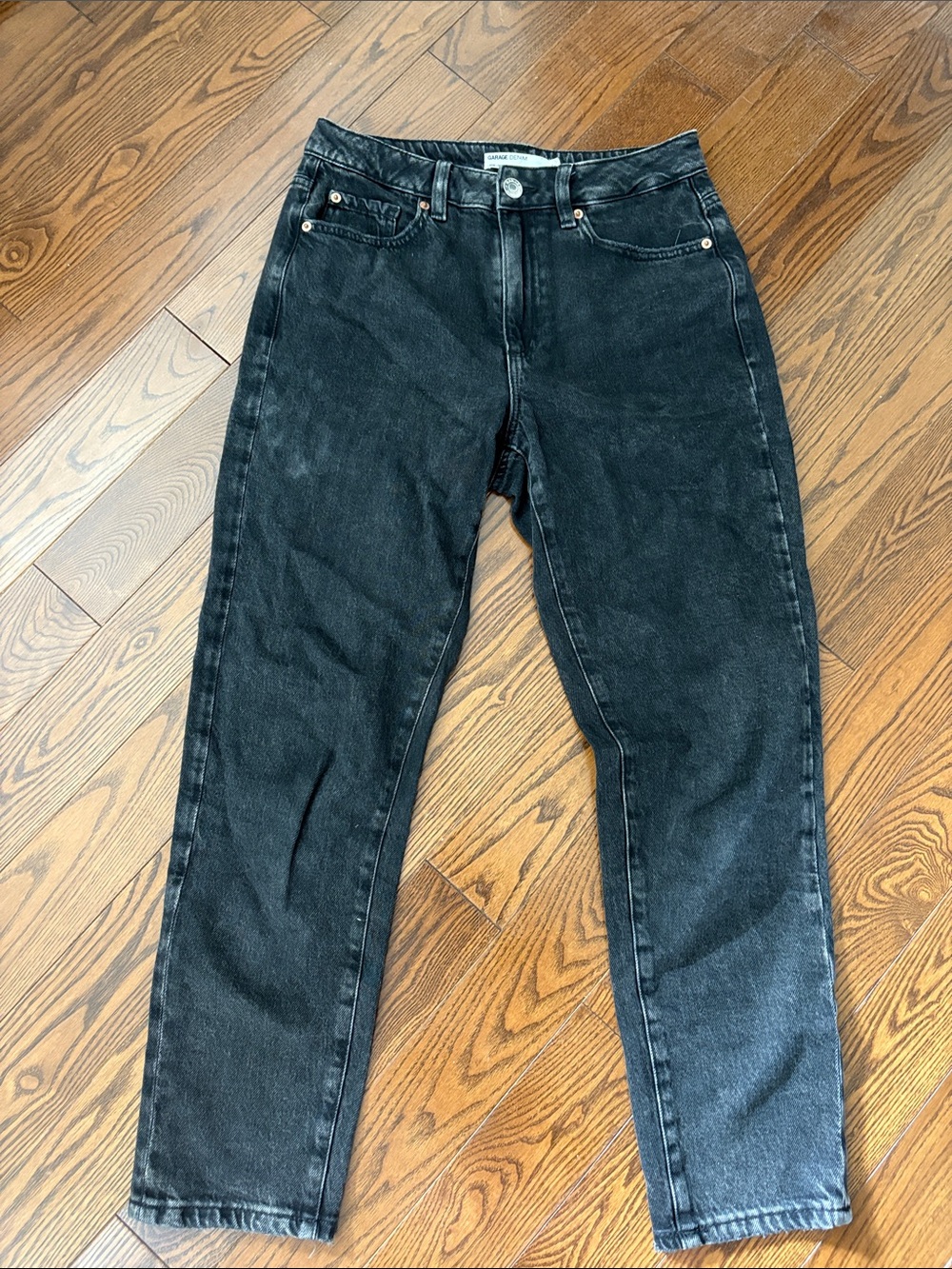Black Womens Relaxed Mom Fit Jeans